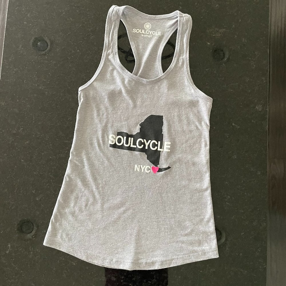 Soulcycle NYC racerback tank XS grey new